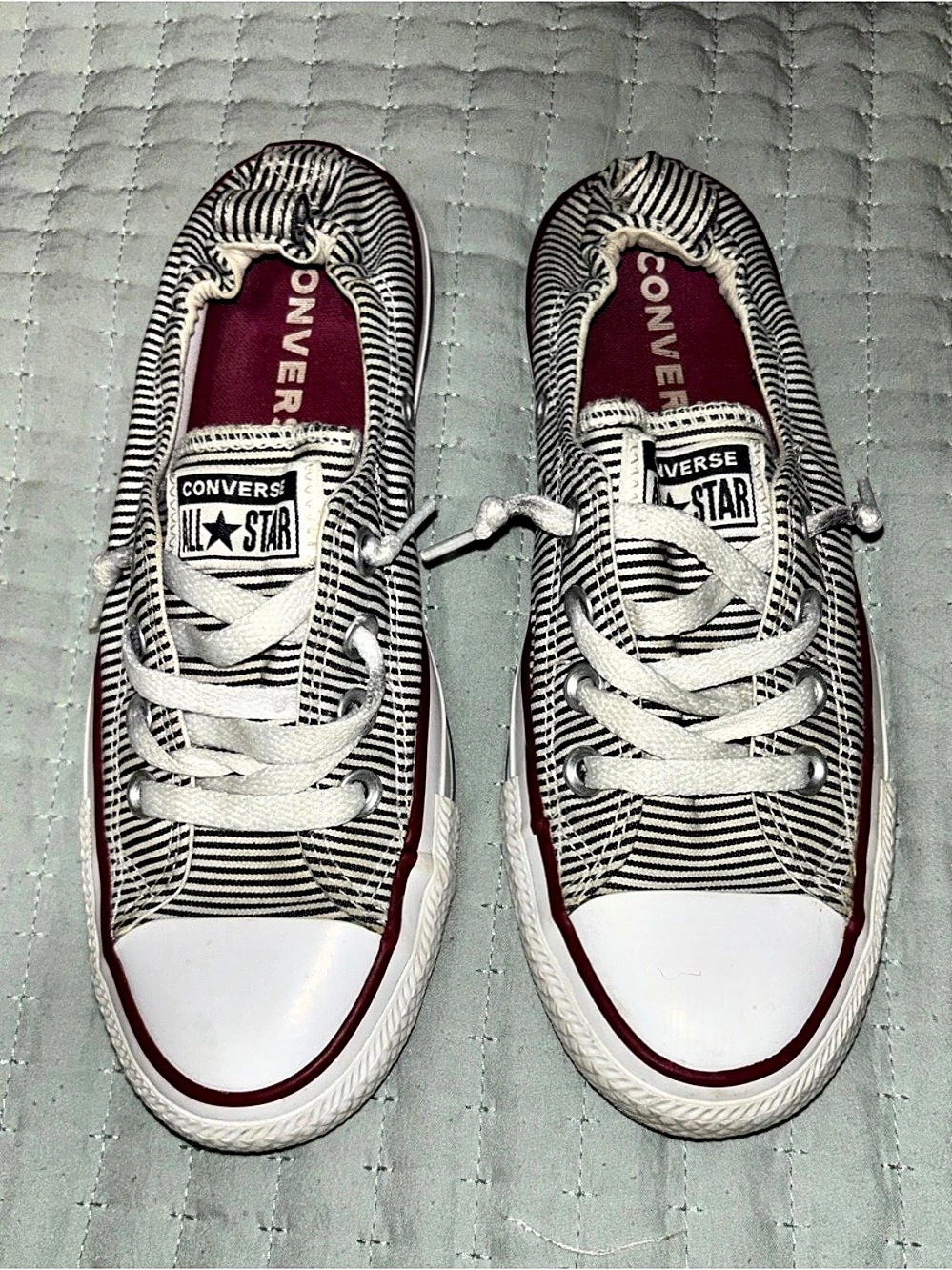 Converse Chuck Taylor All-Star Women’s Shoreline Slip-On Striped Sneaker - W7